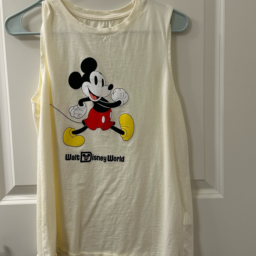 Disney Cream Mickey Mouse Tank Top